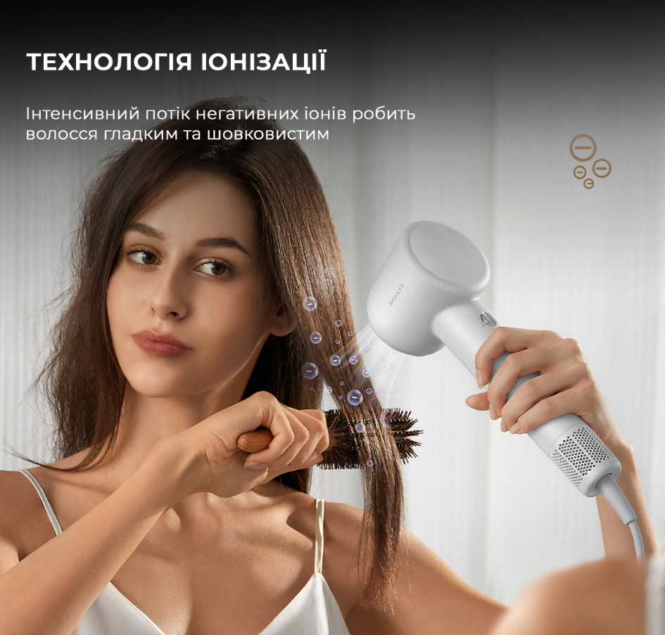 Фен Dreamе Hair Dryer Gleam Grey (AHD12A-GR) фото №5