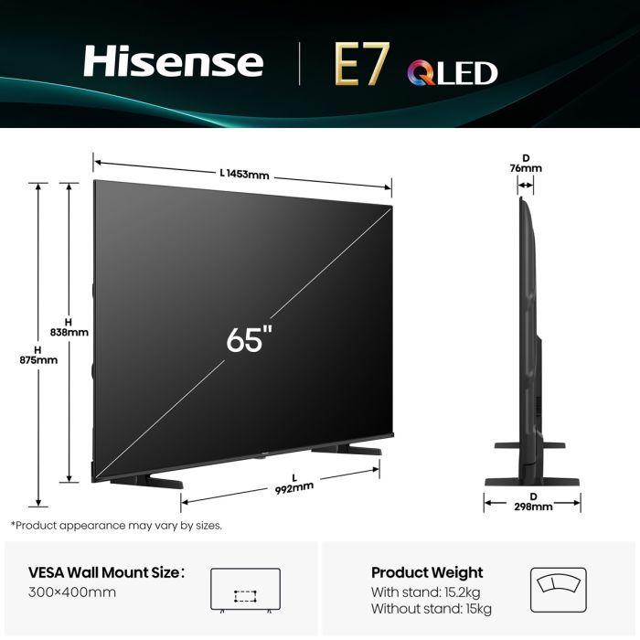 Телевізор Hisense 65E7Q фото №6