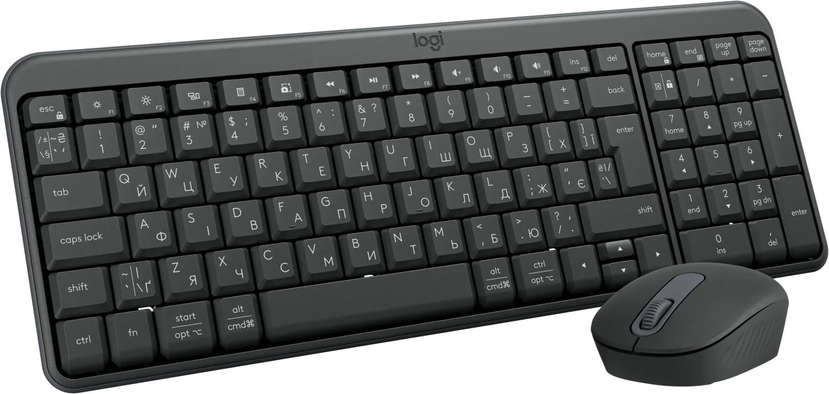 Клавиатура + мышка Logitech MK250 Wireless Combo GRAPHITE
