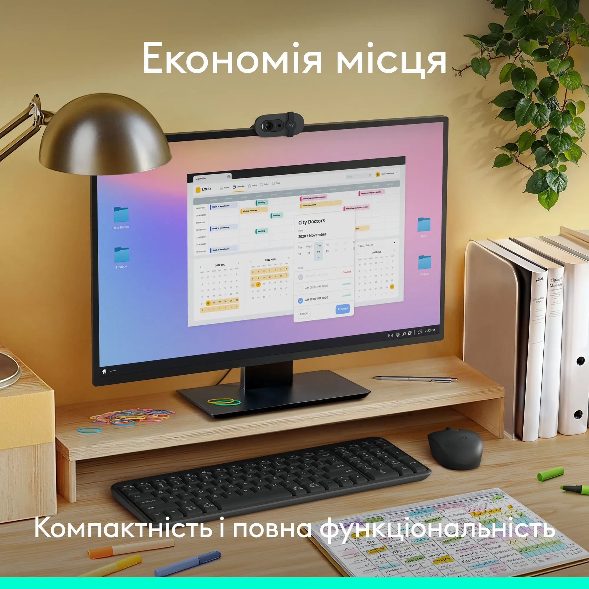 Клавиатура + мышка Logitech MK250 Wireless Combo GRAPHITE фото №2