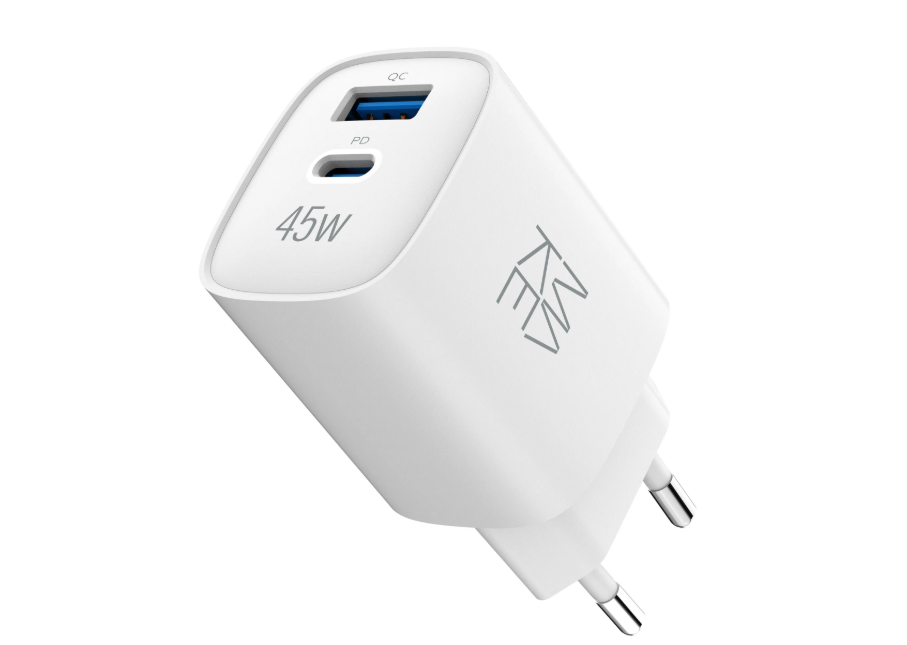 МЗП MAKE 45W GaN PD   QC3.0 White (MCW-4521GWH) фото №3
