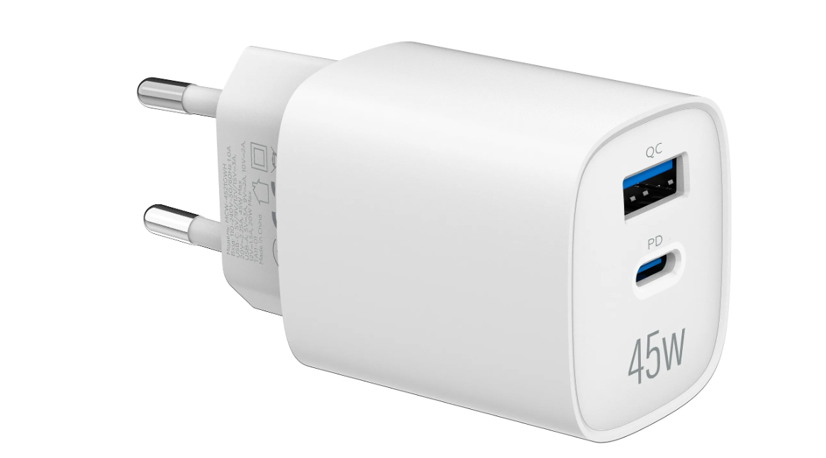 МЗП MAKE 45W GaN PD   QC3.0 White (MCW-4521GWH) фото №5