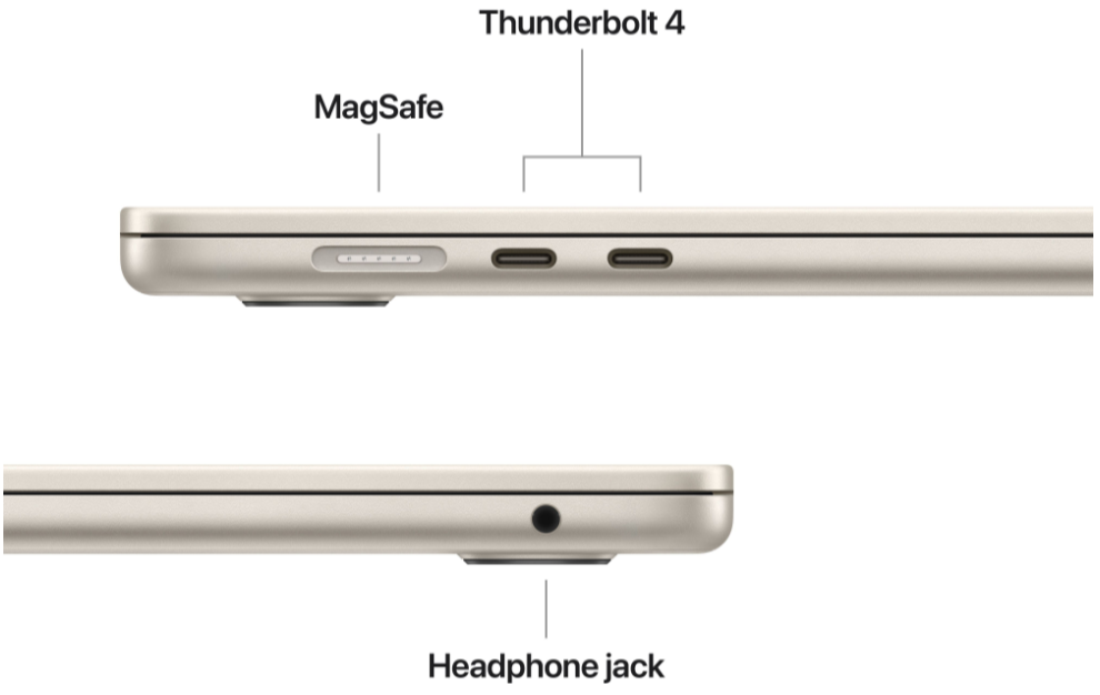 Ноутбук Apple MacBook Air 15 M4 A3241 Starlight (MW1J3UA/A) фото №9
