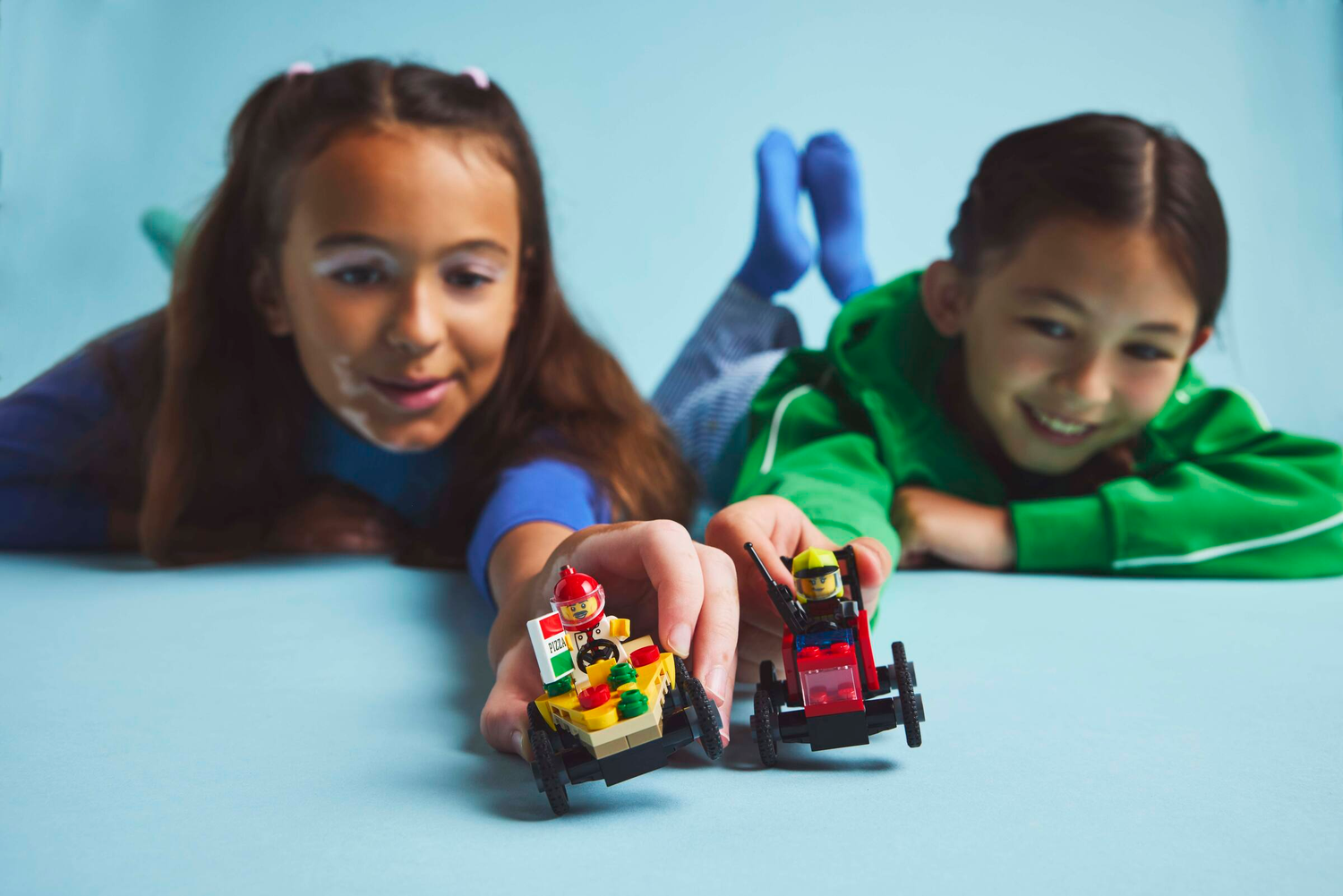 Конструктор Lego City «Піца-авто проти пожежної машини» Набір перегонів фото №6