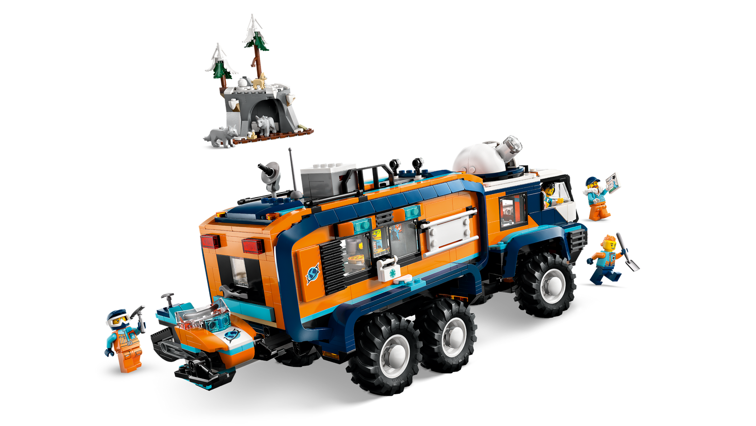 Конструктор Lego City Арктична дослідницька вантажівка з науковою лабораторією фото №3
