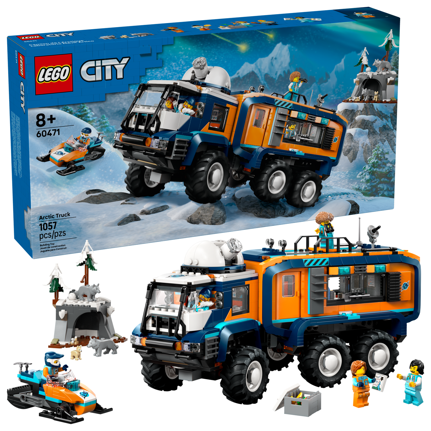 Конструктор Lego City Арктична дослідницька вантажівка з науковою лабораторією