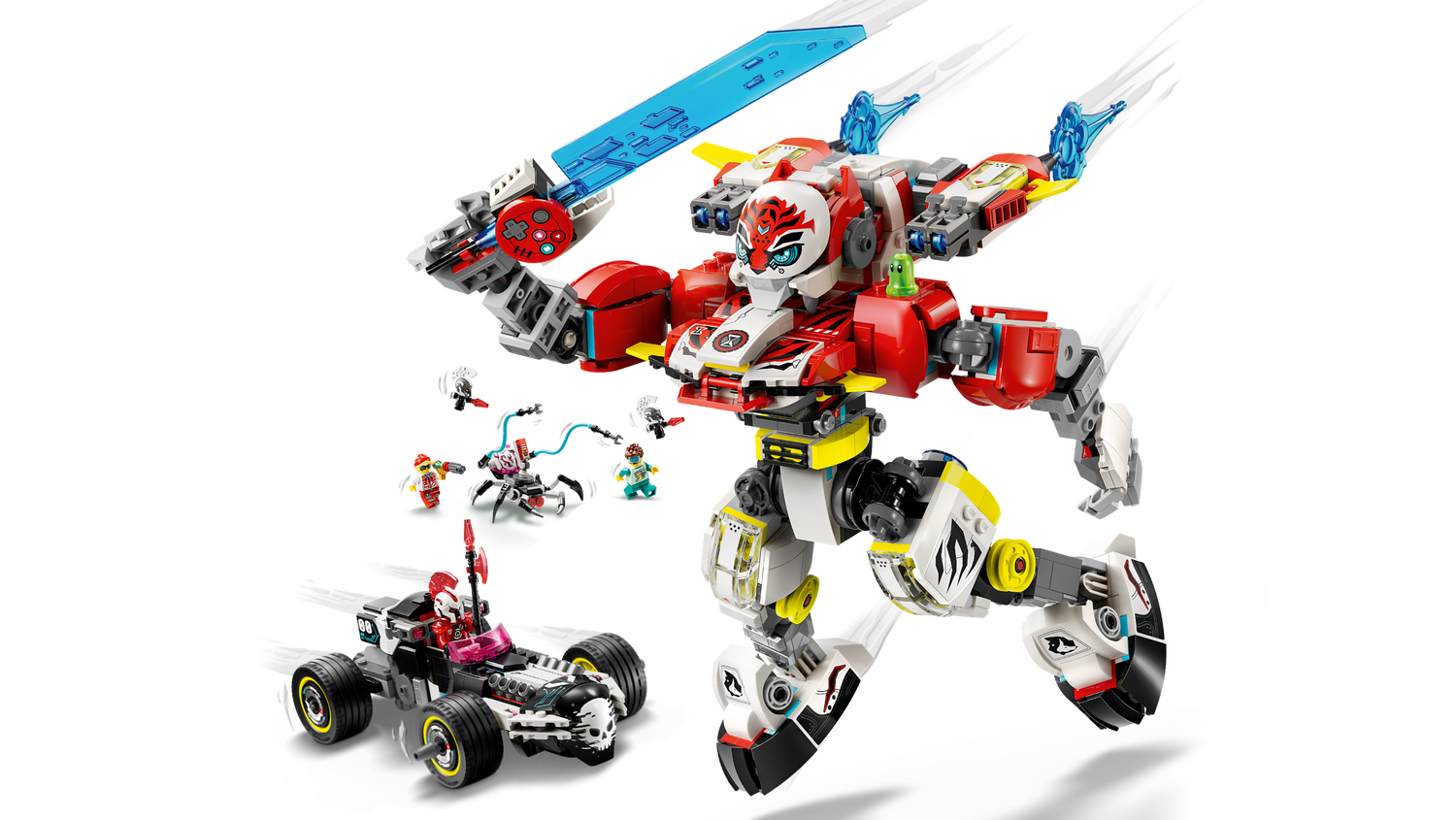 Конструктор Lego DREAMZzz Робот-тигр Купера та Хот-род авто Зеро фото №4