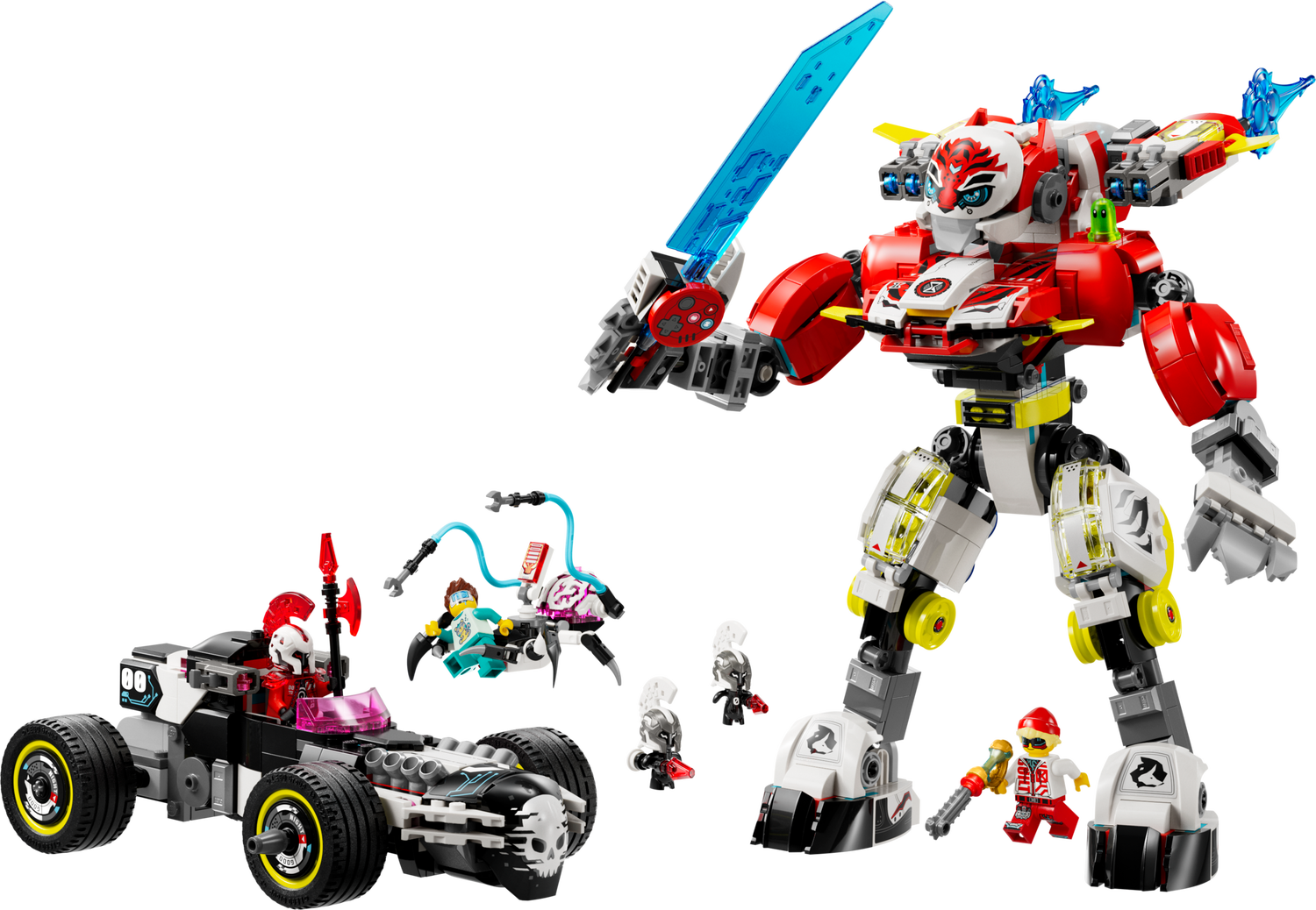 Конструктор Lego DREAMZzz Робот-тигр Купера та Хот-род авто Зеро фото №2