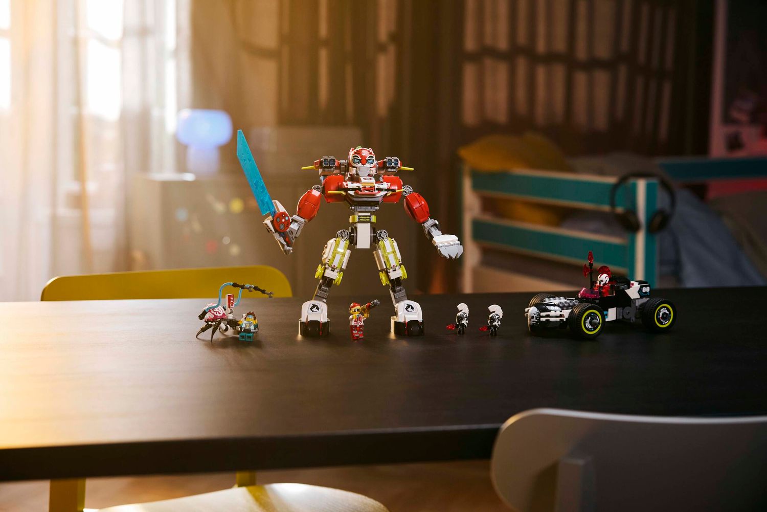 Конструктор Lego DREAMZzz Робот-тигр Купера та Хот-род авто Зеро фото №7