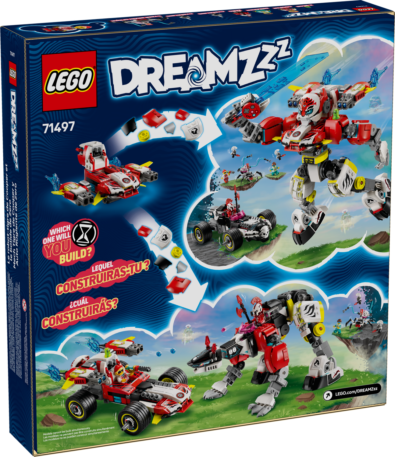 Конструктор Lego DREAMZzz Робот-тигр Купера та Хот-род авто Зеро фото №11
