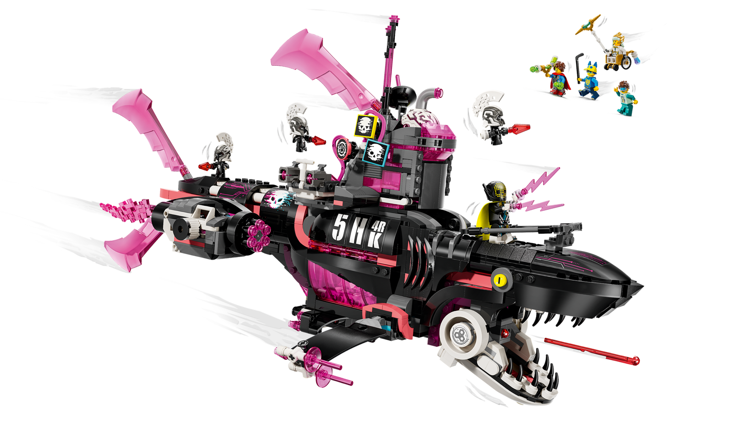 Конструктор Lego Dreamzzz Страхітливий підводний човен «Акула» фото №4