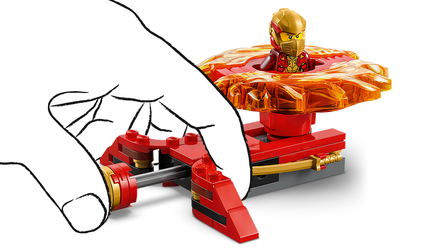 Конструктор Lego Ninjago Дракон Кая Спін-джитсу фото №4