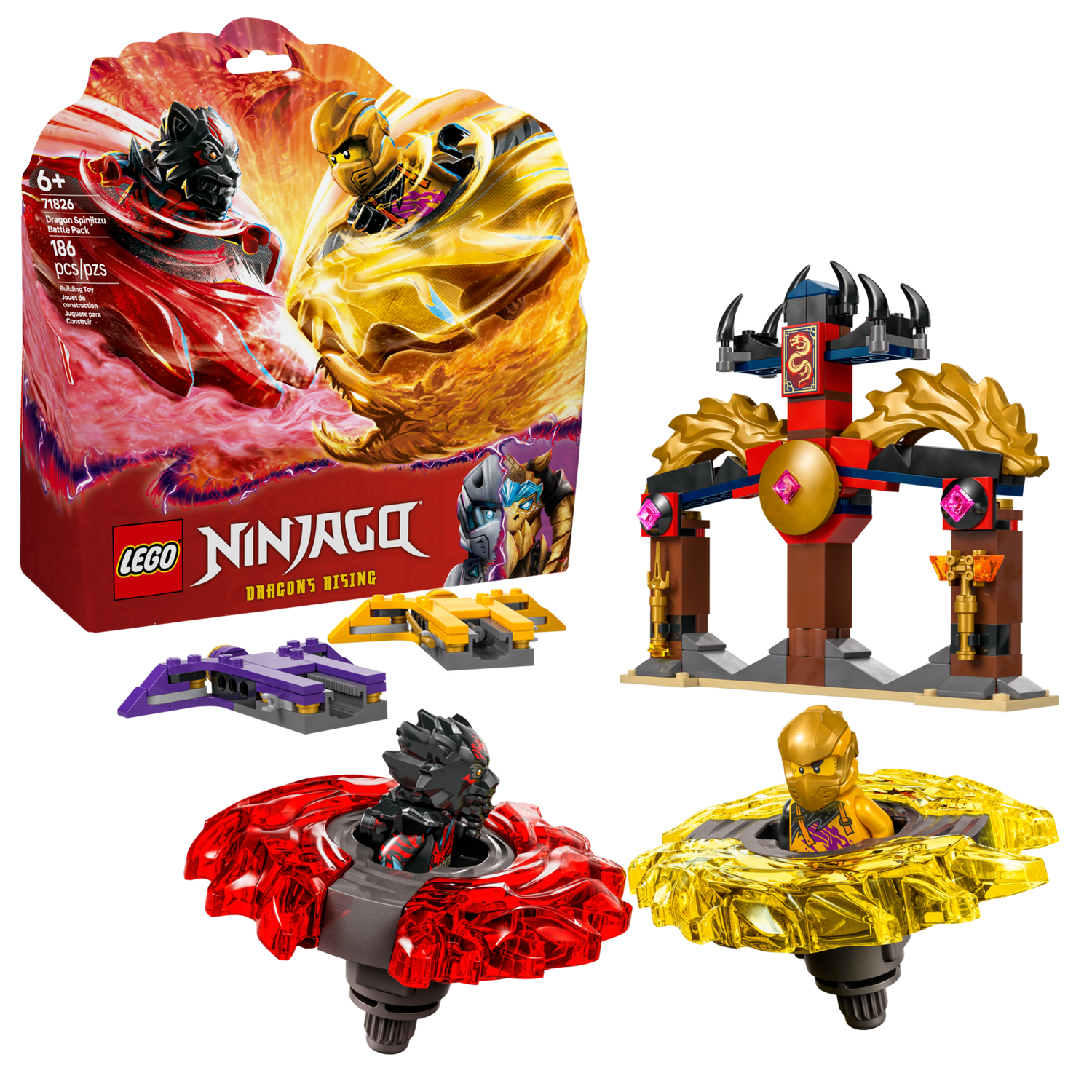 Конструктор Lego Ninjago Бойовий набір дракона Спін-джитсу