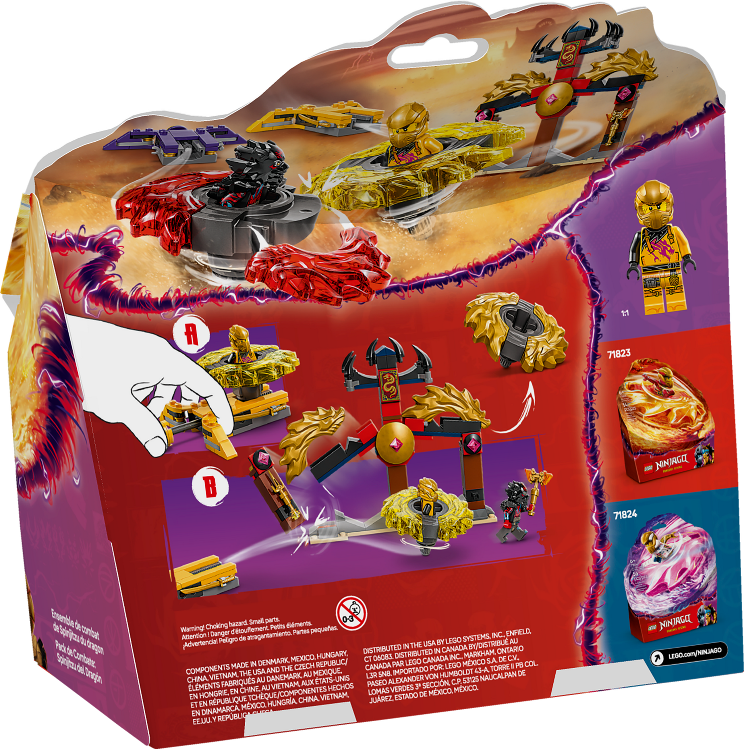 Конструктор Lego Ninjago Бойовий набір дракона Спін-джитсу фото №9