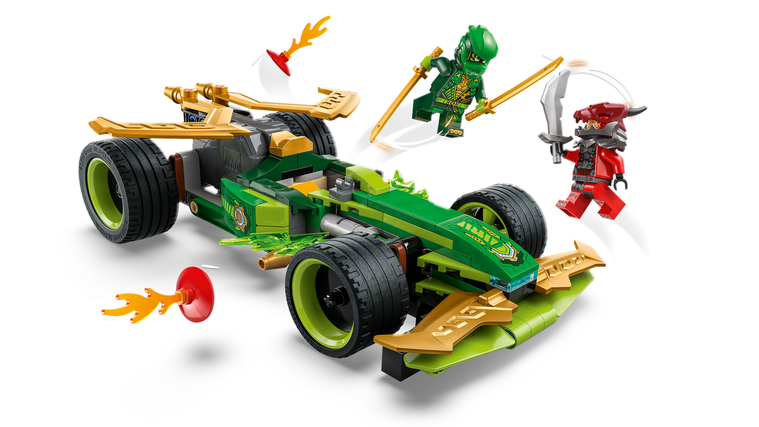 Конструктор Lego Ninjago Автомобіль для перегонів Лойда з інерційним двигуном фото №3