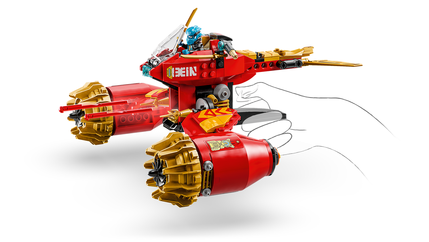 Конструктор Lego Ninjago Штормовий робот-вершник Кая фото №4