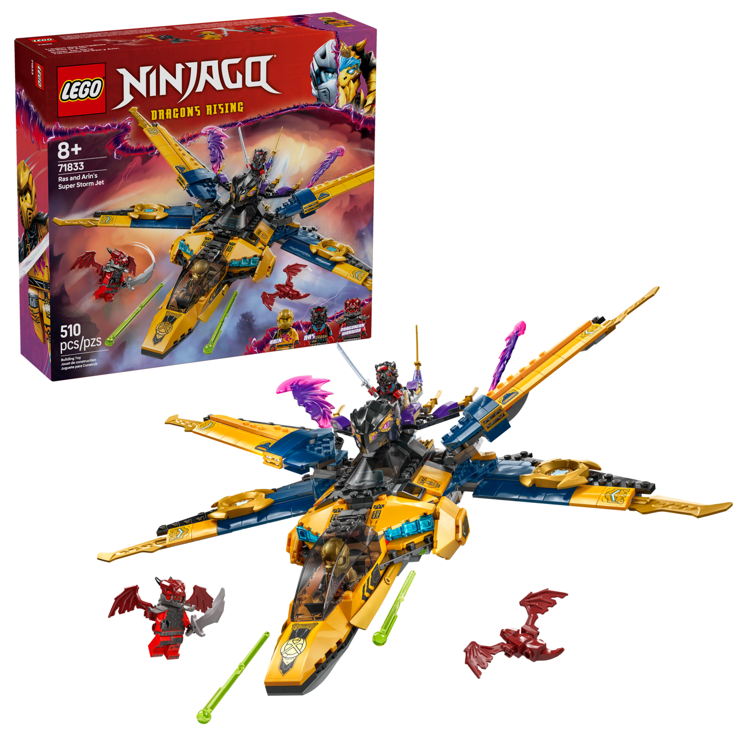 Конструктор Lego Ninjago Суперштормовий реактивний літак Рас та Арін