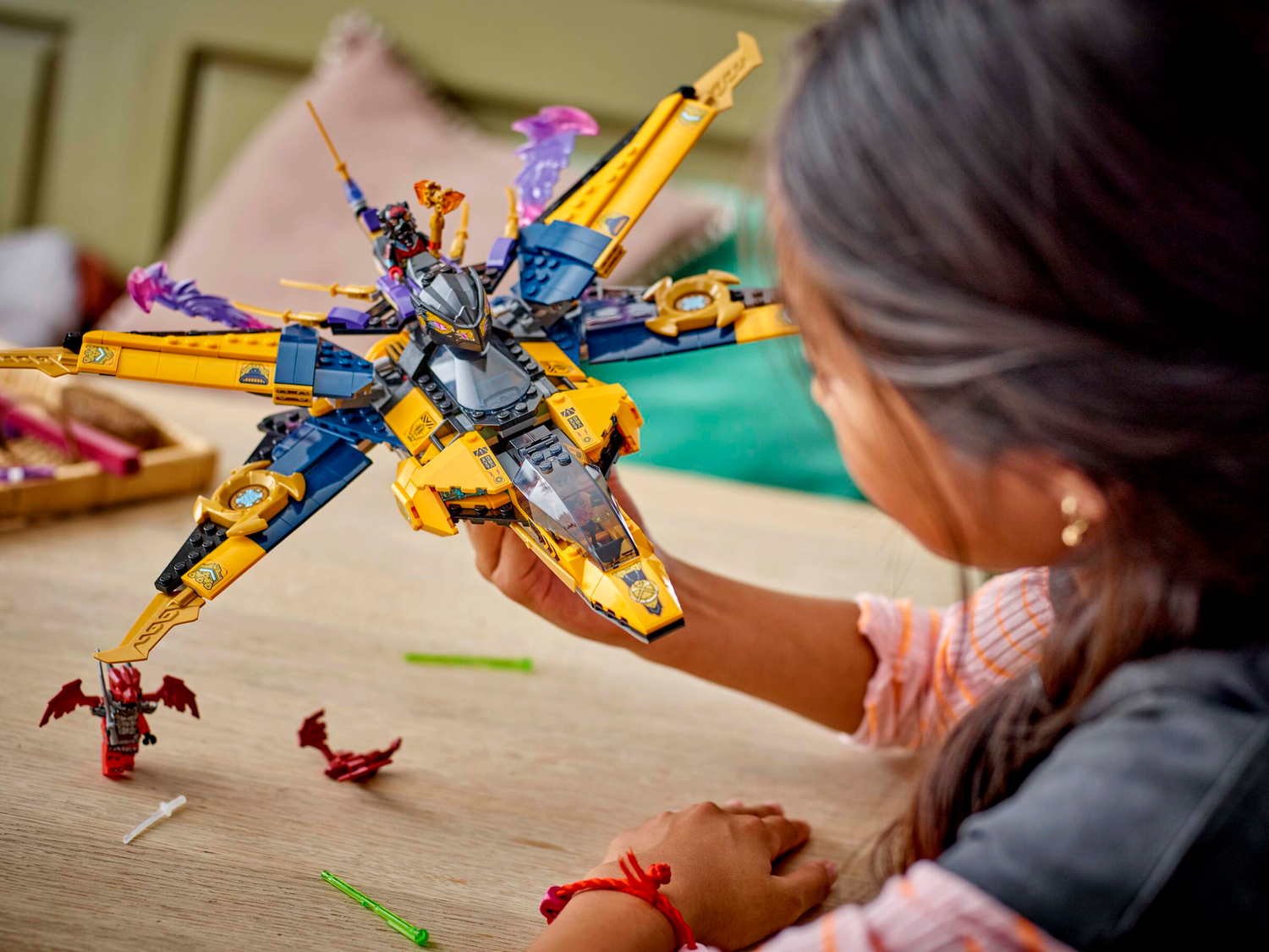 Конструктор Lego Ninjago Суперштормовий реактивний літак Рас та Арін фото №8