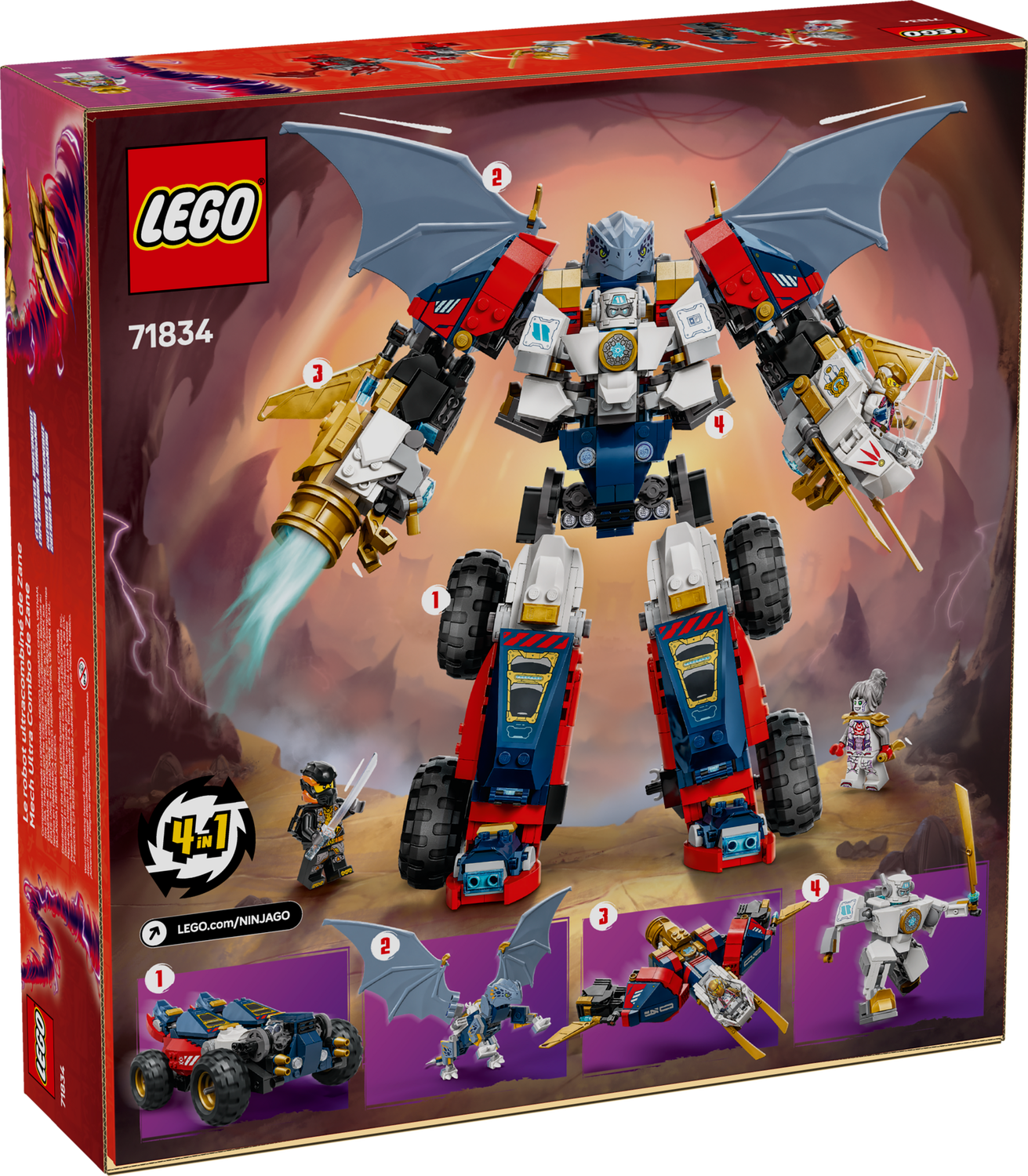 Конструктор Lego Ninjago Ультраоб'єднувальний робот Зейна фото №11