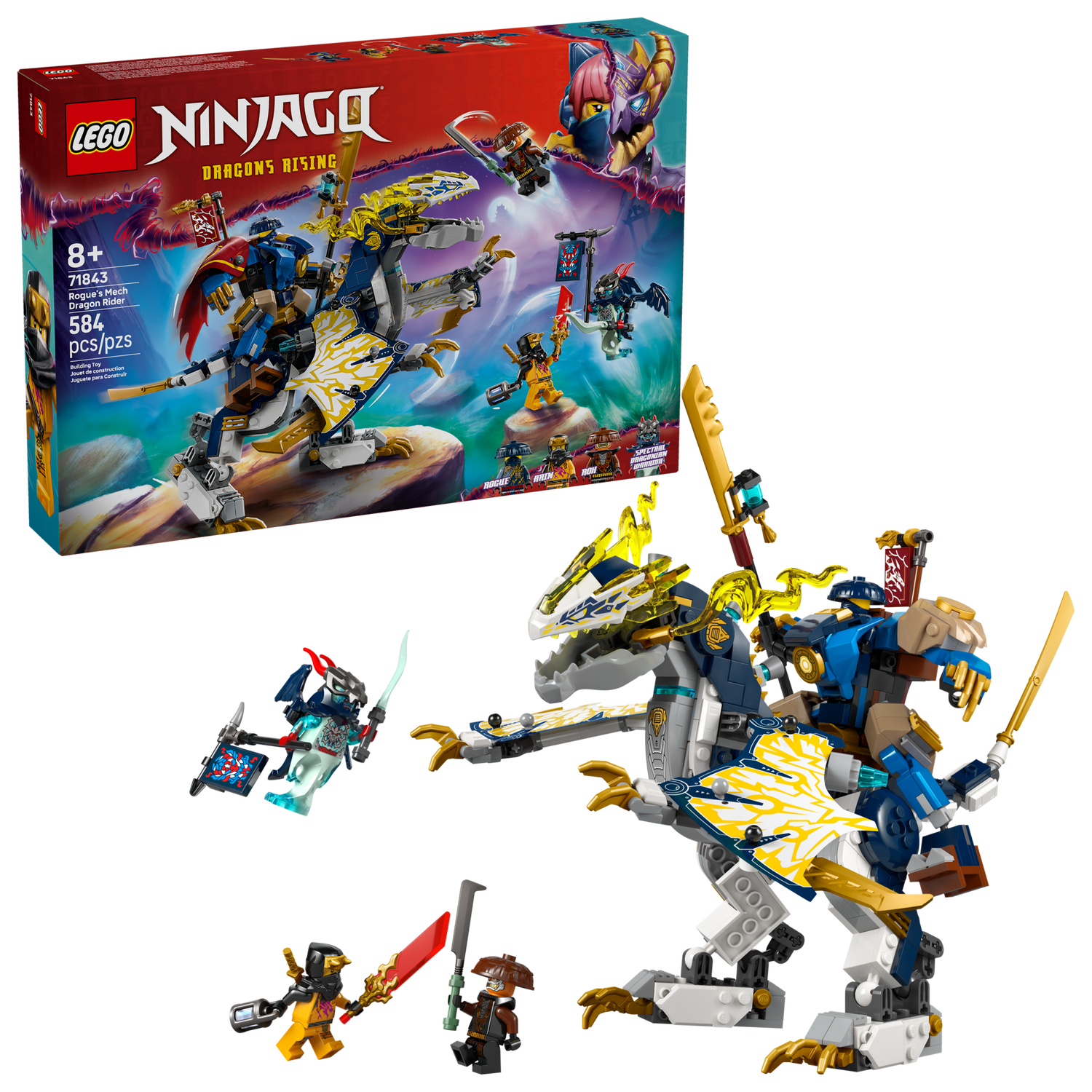 Конструктор Lego Ninjago Розбійник: Робот-вершник на драконі