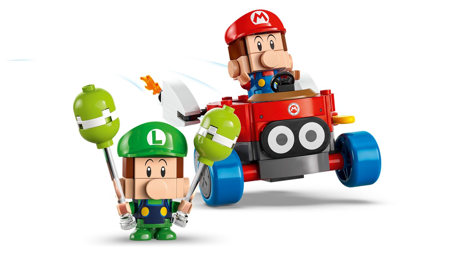 Конструктор Lego Super Mario Mario Kart – Baby Mario vs. Baby Luigi фото №4