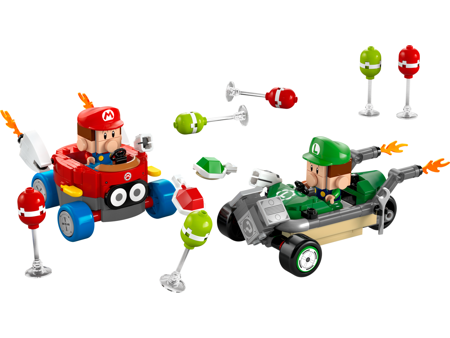 Конструктор Lego Super Mario Mario Kart – Baby Mario vs. Baby Luigi фото №6