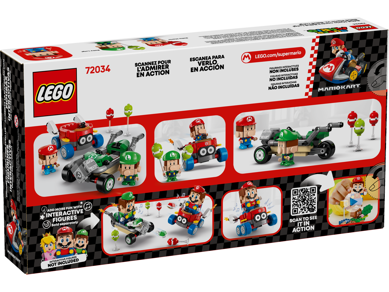 Конструктор Lego Super Mario Mario Kart – Baby Mario vs. Baby Luigi фото №8