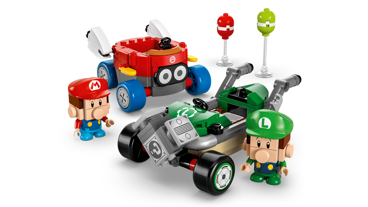 Конструктор Lego Super Mario Mario Kart – Baby Mario vs. Baby Luigi фото №5