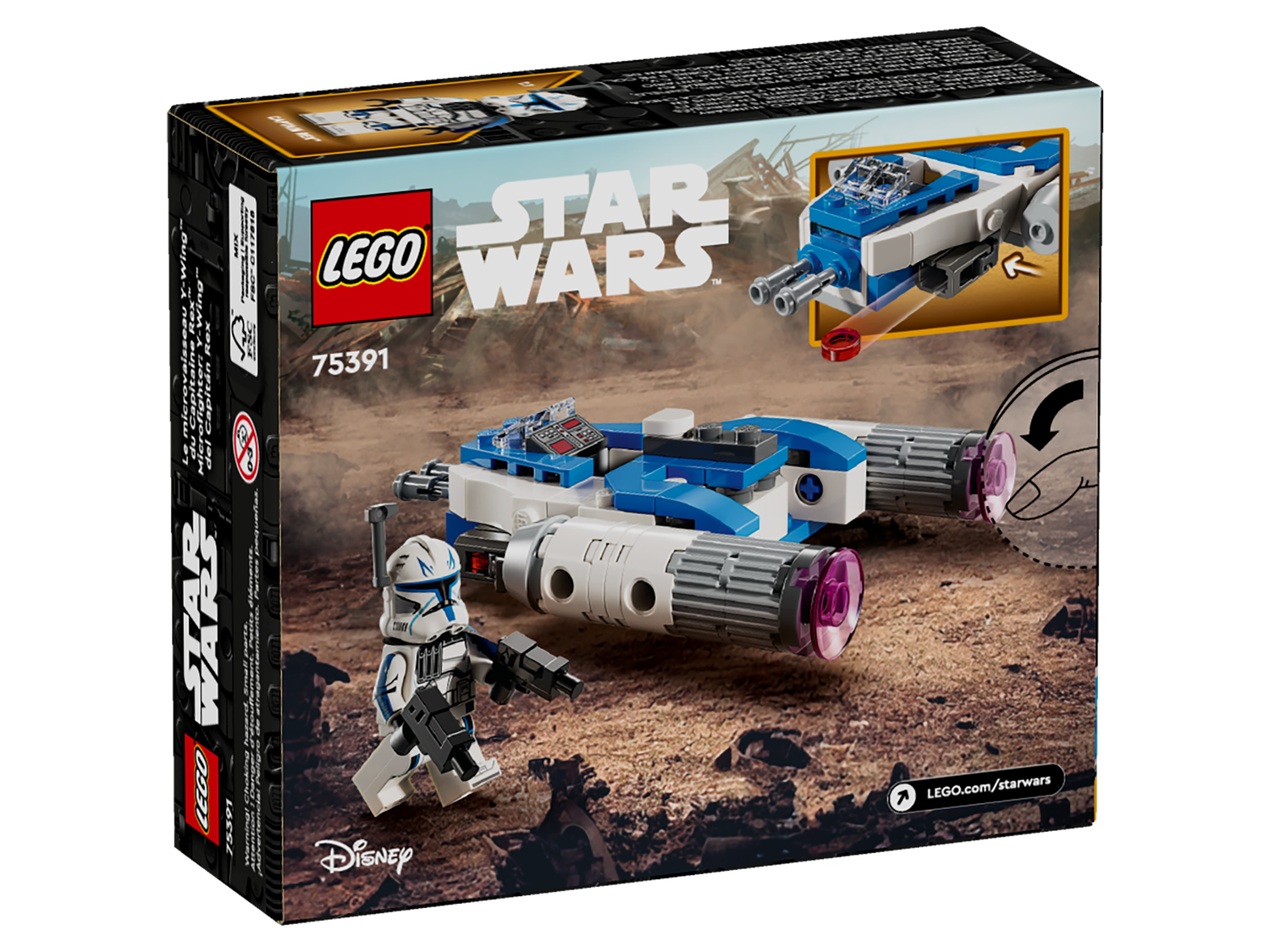 Конструктор Lego Star Wars Мікровинищувач Y-Wing Капітана Рекса фото №10