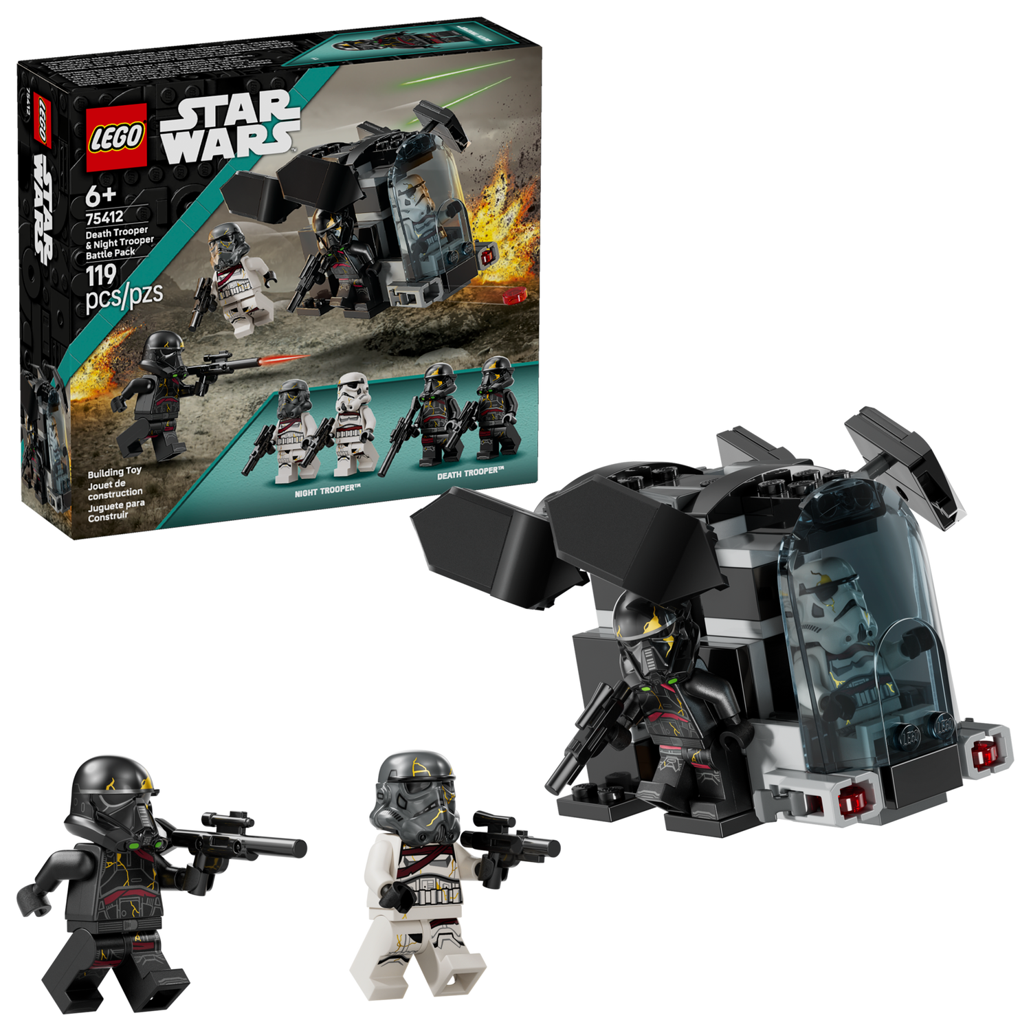 Конструктор Lego Star Wars Бойовий набір «Боєць смерті і Нічний піхотинець»