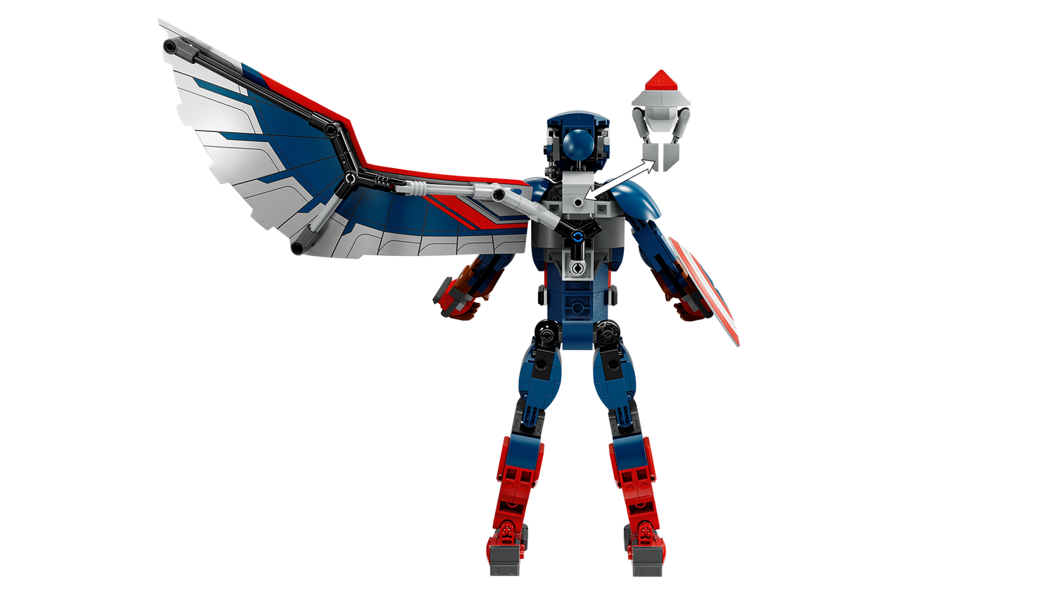 Конструктор Lego Marvel Фігурка Сем Вілсон Капітан Америка фото №4