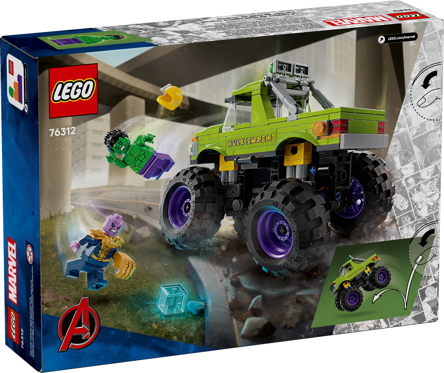 Конструктор Lego Super Heroes Вантажівка Халка проти Таноса фото №5
