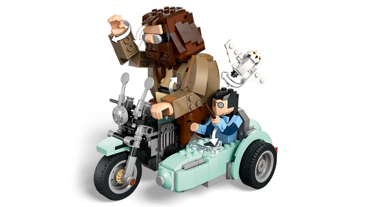 Конструктор Lego Harry Potter Поїздка Геґріда й Гаррі на мотоциклі фото №3