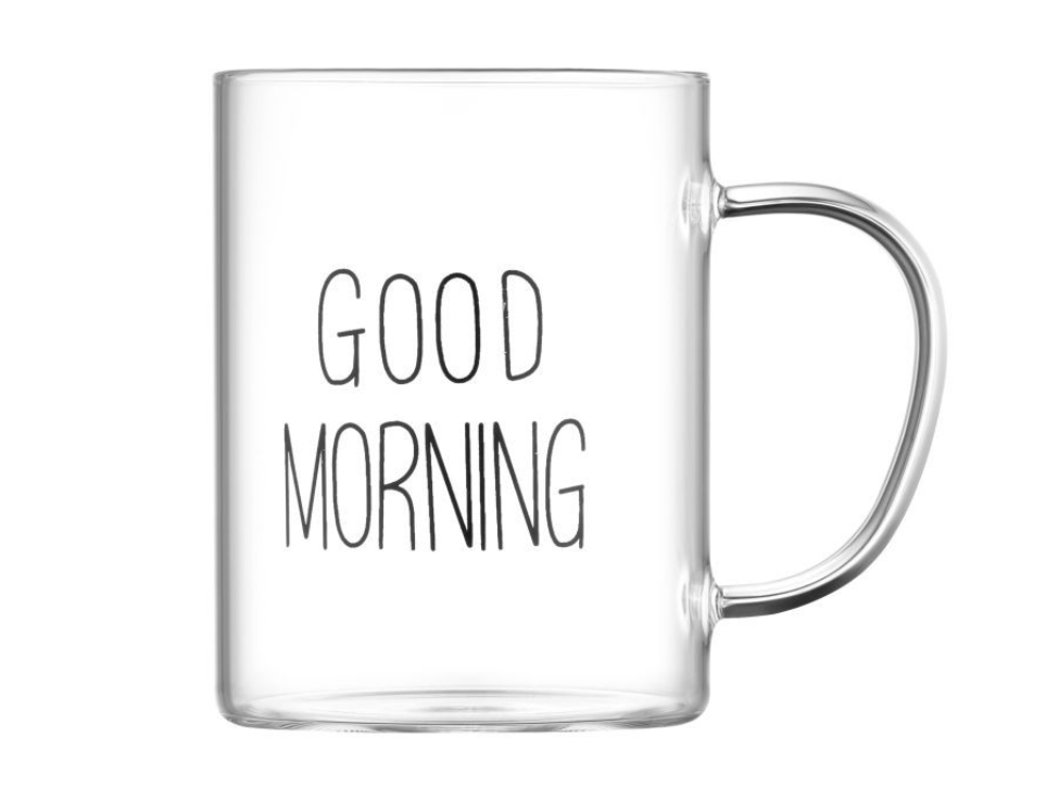 Набор чашек Ardesto Good Morning, 420мл, 2шт, боросилікатне скло, прозорий (AR2642BMR)