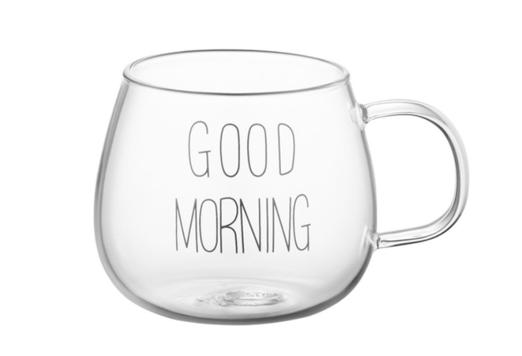 Набор чашек Ardesto Good Morning, 430мл, 2шт, боросилікатне скло, прозорий (AR2643BMR)