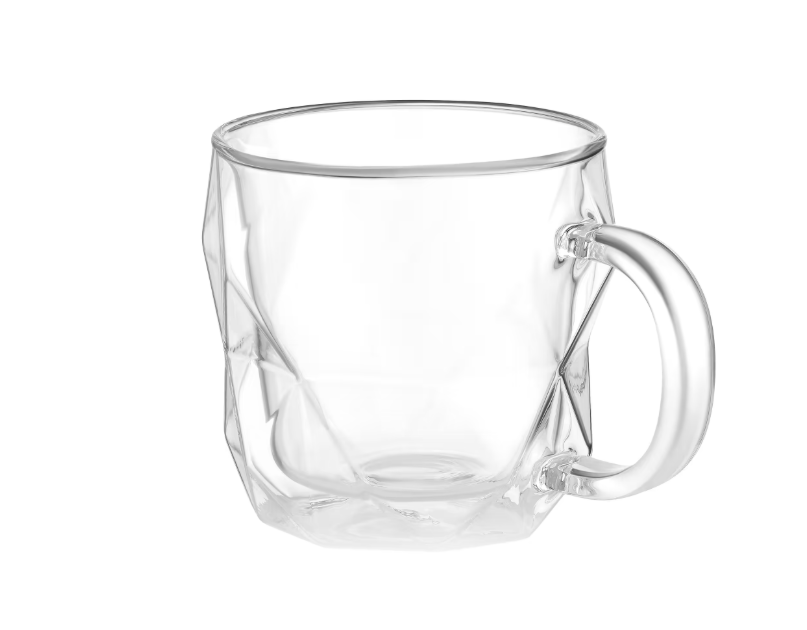 Набір чашок Ardesto 450мл, 2шт, боросилікатне скло, прозорий (AR2645BCH)
