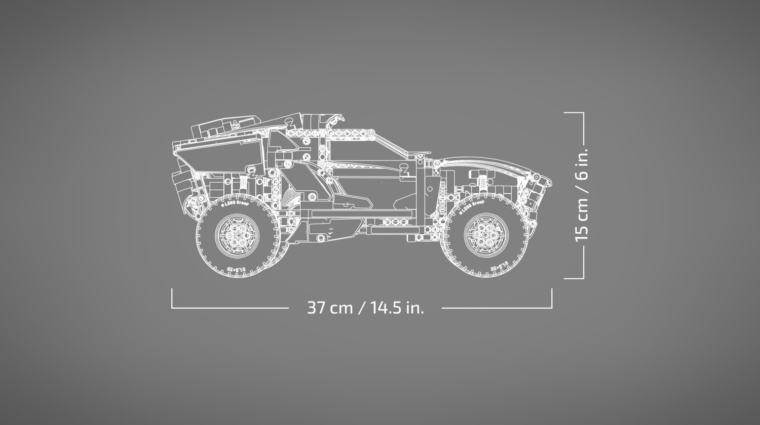Конструктор Lego Technic Audi RS Q e-tron 914 деталей (42160) фото №6