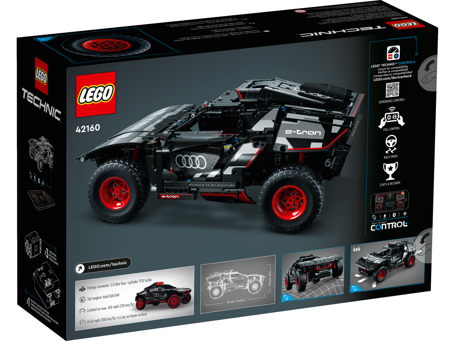 Конструктор Lego Technic Audi RS Q e-tron 914 деталей (42160) фото №10