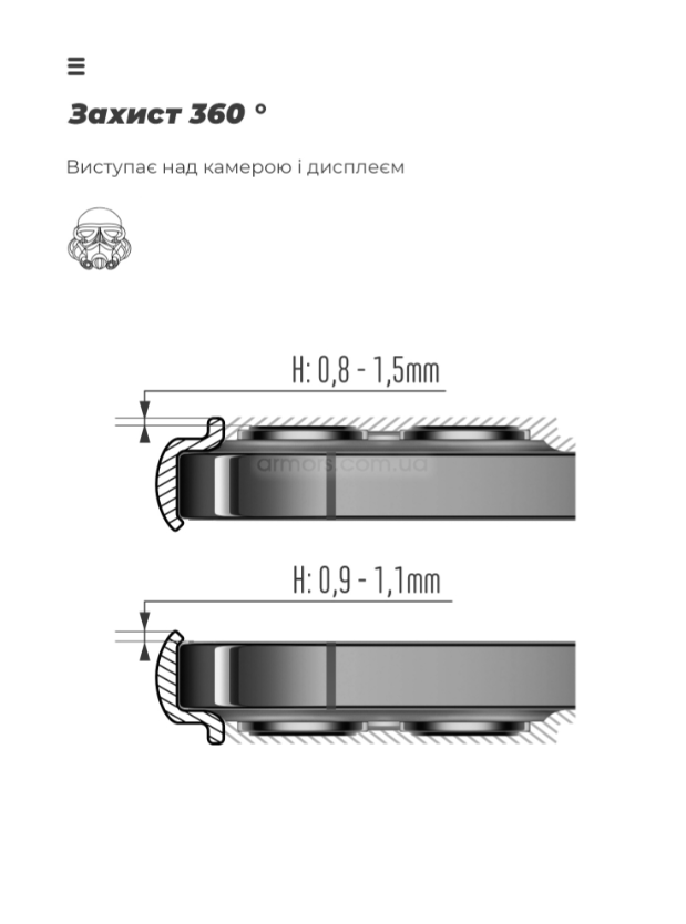 Чохол для телефона Armorstandart ICON для Xiaomi Redmi Note 14 Pro  5G Camera cover Lavender (ARM79834) фото №5