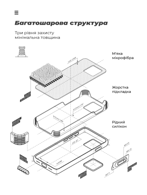Чохол для телефона Armorstandart ICON для Xiaomi Redmi Note 14 Pro  5G Camera cover Lavender (ARM79834) фото №6