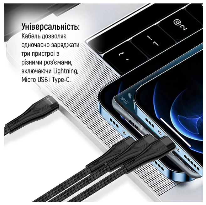 Кабель USB Colorway CW-CBPDU3060-BK фото №6
