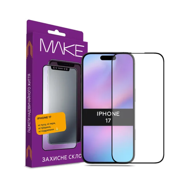 Защитное стекло MAKE Apple iPhone 17 (MGF-AI17)