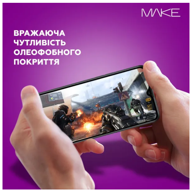 Защитное стекло MAKE Apple iPhone 17 (MGF-AI17) фото №3