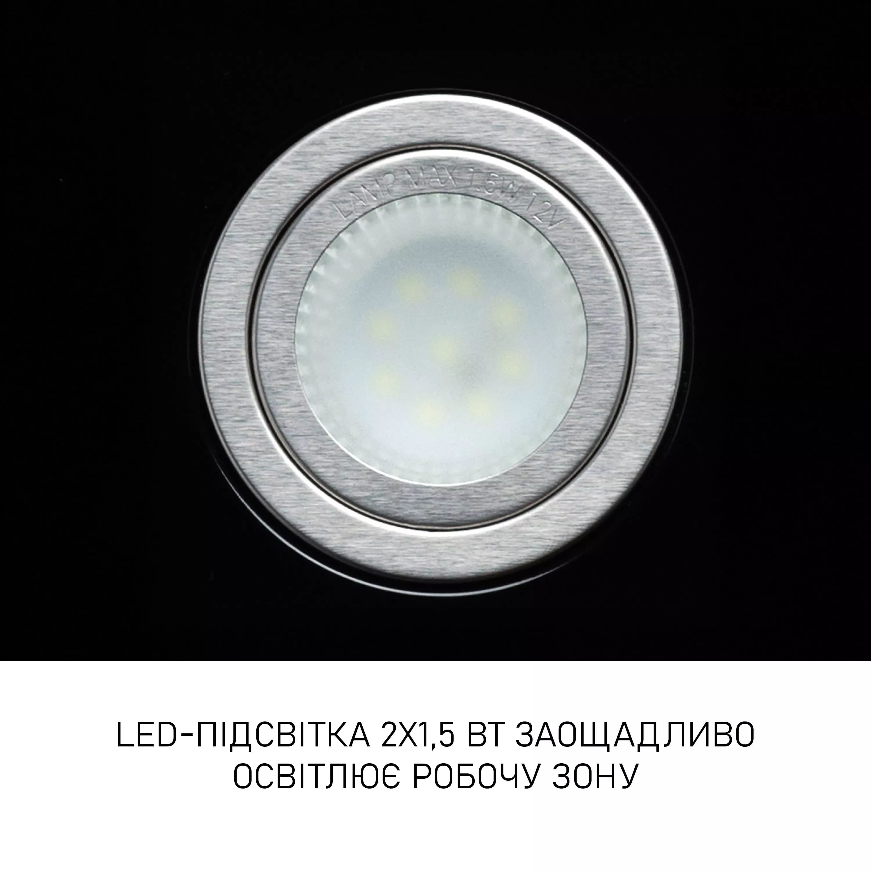 Витяжки Minola HVS 6612 BL 1000 LED фото №7
