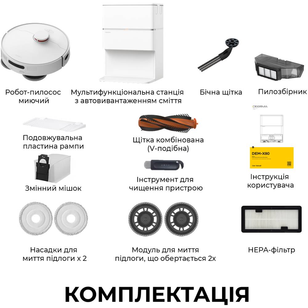 Пылесос робот Deerma DEM-X80 фото №11