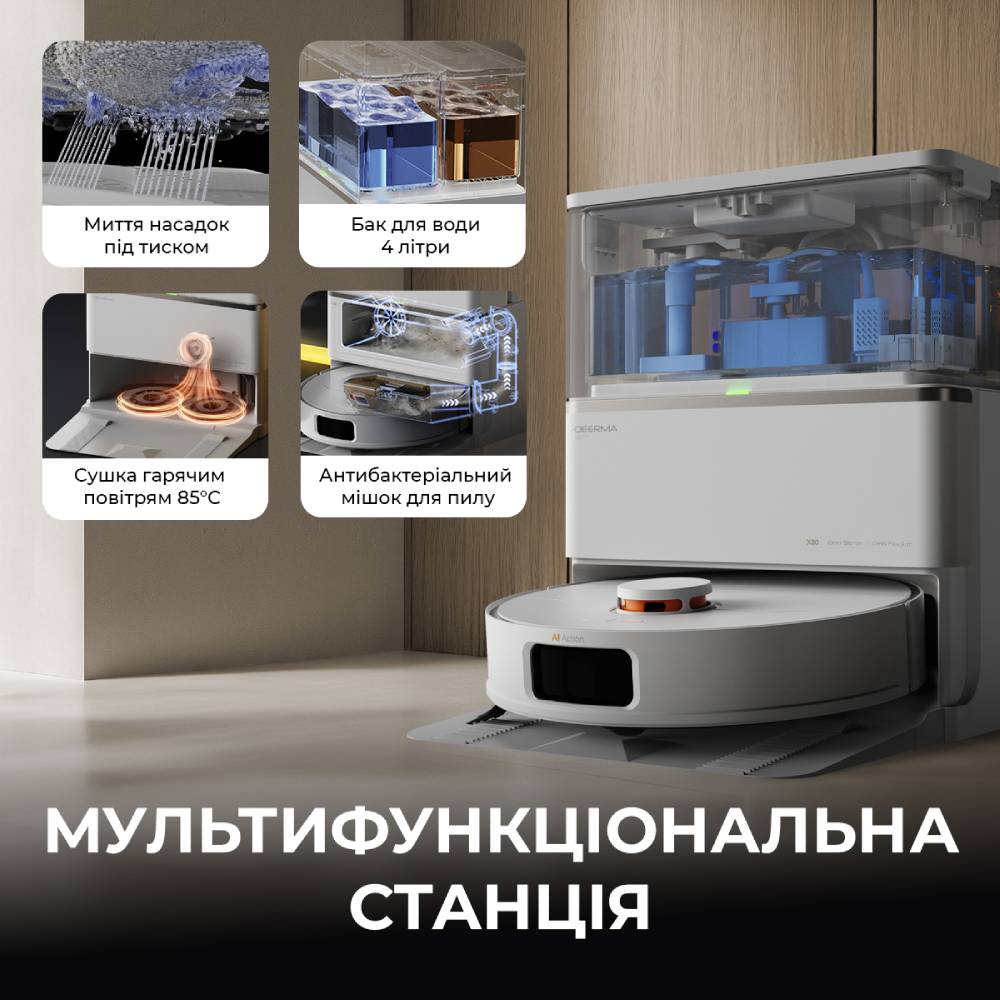 Пылесос робот Deerma DEM-X80 фото №4