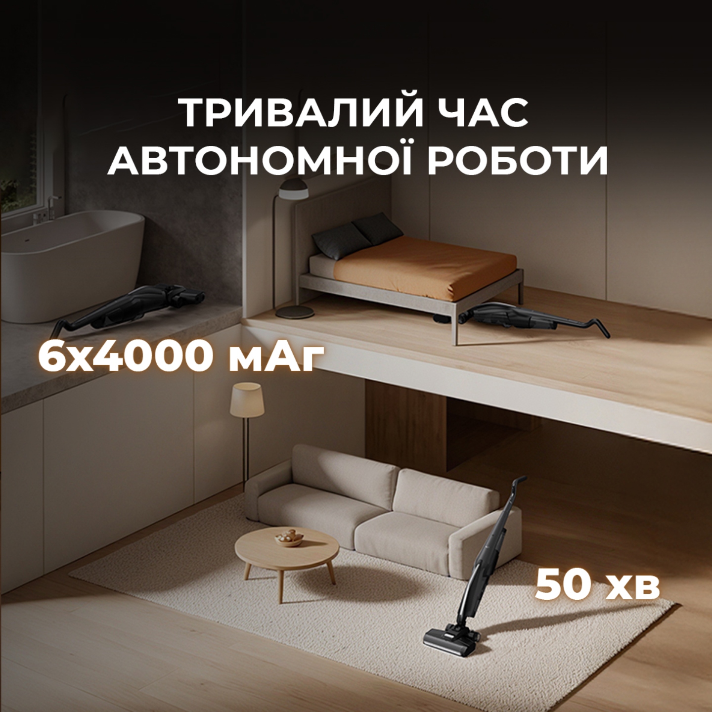 Пилосос акумуляторний Deerma VX100 ULTRA фото №9