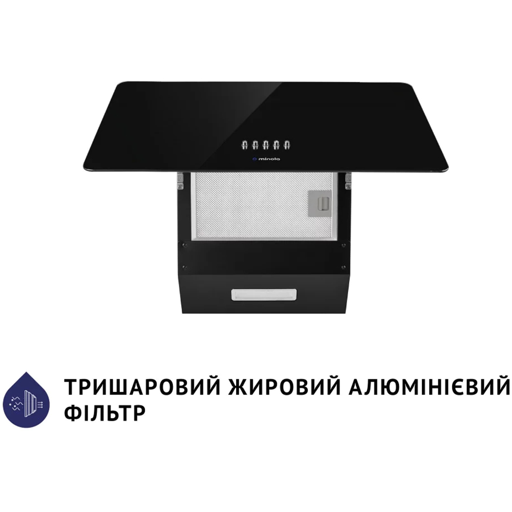 Витяжка Minola HDN 5224 BL 700 LED фото №11