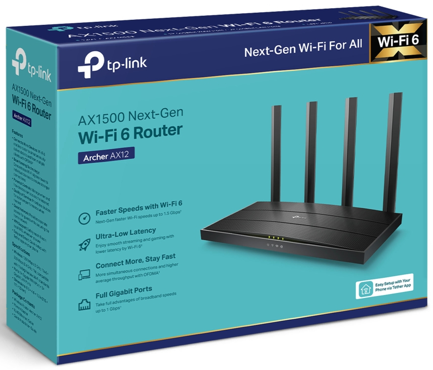 Маршрутизатор TP-Link ARCHER-AX12 фото №6
