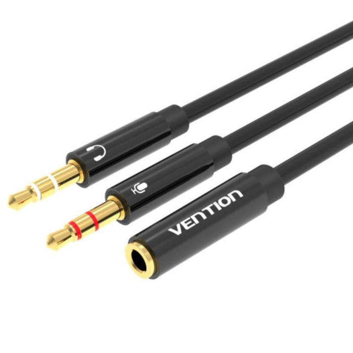 Кабель Аудио Vention 3.5mm F to 2x3.5mm M (4pin) (BBTBY)